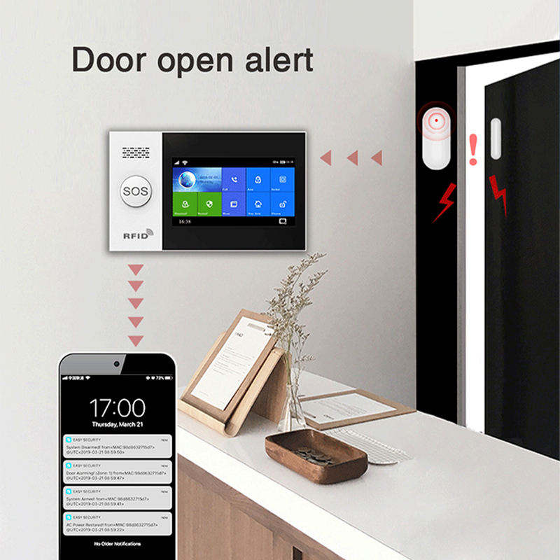 Daytech Ta Kit Tuya App Control Alarm Full Touch Screen Security