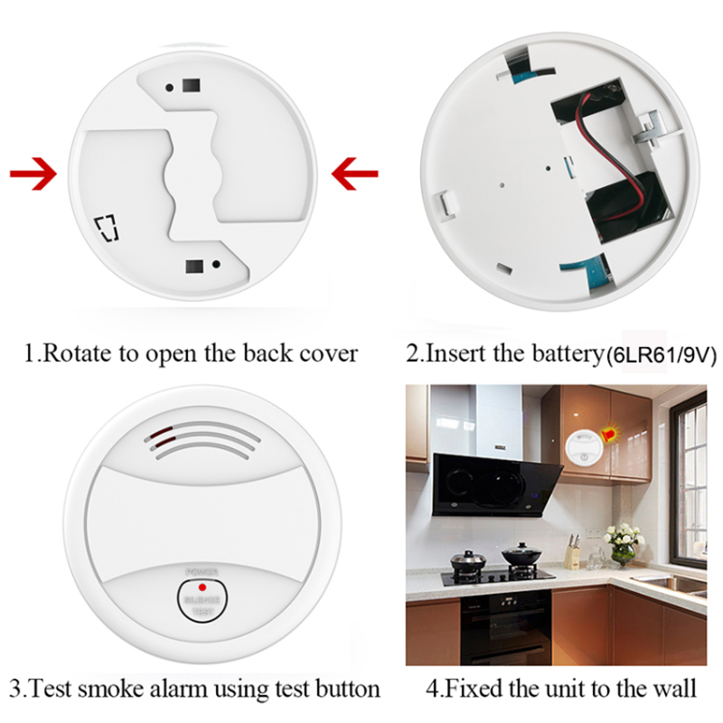 DAYTECH SM10 Wireless Smoke Detector With WIFI Fire Alarm Sensor