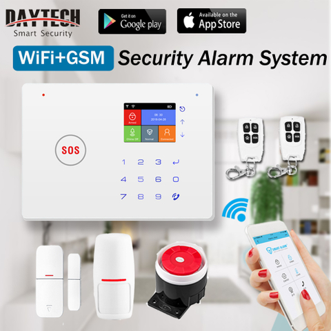 Factory wifi burglar security kit home safety alarm gsm app control smart home alarm system