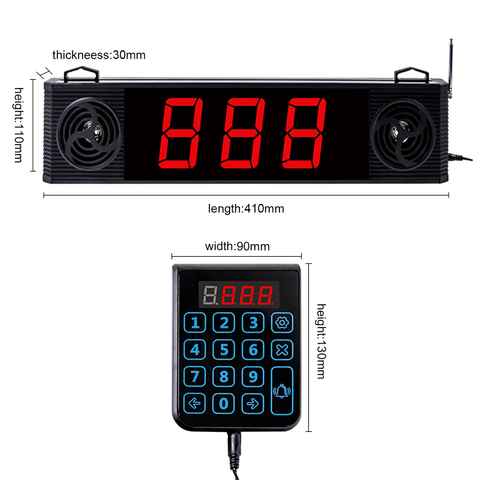 CK03 Wireless Number Display Calling System Waiting Call Number Display for Clinic for Hospital