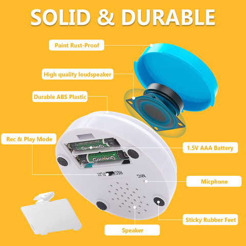 Daytech Dog Buttons for Communication - Recordable Talking Buttons for Dogs to Press to Communication,30 Seconds Voice Dog Training Speaking Buttons Pack of 8 (Battery Inclued)