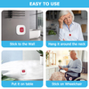 Daytech WiFi Caregiver Pager Smart Wireless Call Button Rechargable Alert System Emergency Button for Elderly Seniors Disabled at Home 1 SOS Panic Button