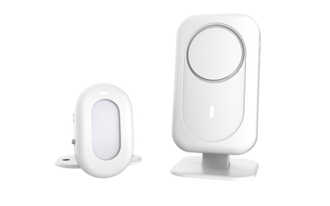 Daytech Wireless Motion Sensor Doorbell Door Chime for Business When Entering Store Door Entry Chime Doorbell Door Alarms for Elderly Dementia Patients-1 Receiver 2 Motion Sensor