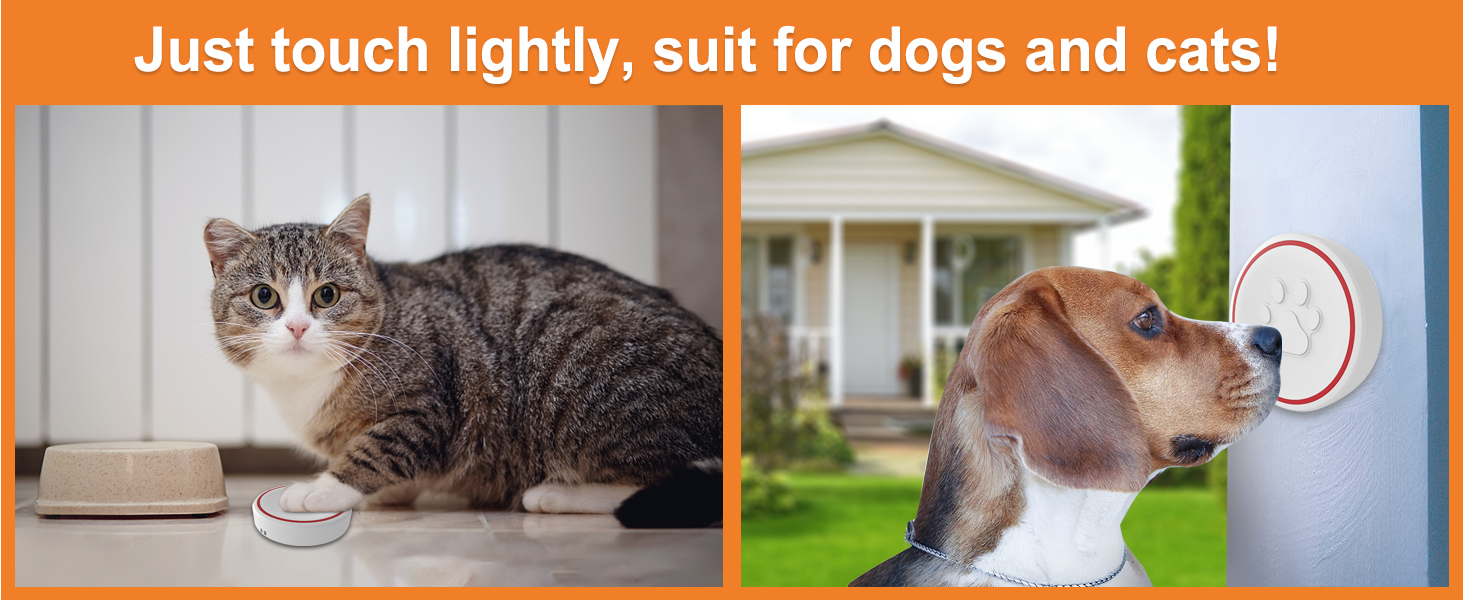 Daytech Dog DoorbellsDog Door Bell for Potty TrainingWireless Doggie