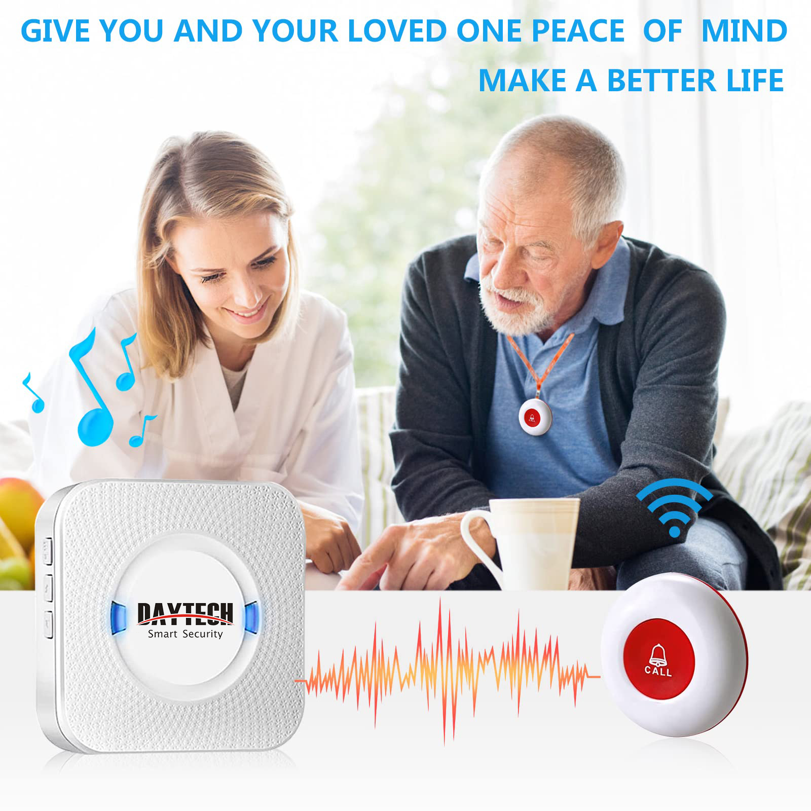 Daytech CC01-4-1 Wireless caregiver Pager for Elderly