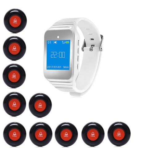 Daytech SW05 Wireless 300M Long Range Distance waiter calling watch pager