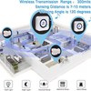 Daytech CC03-HW03 2 Receiver 2 PIR Motion Sensors for Home Store PIR Motion Detector Anti Burglar Alarm