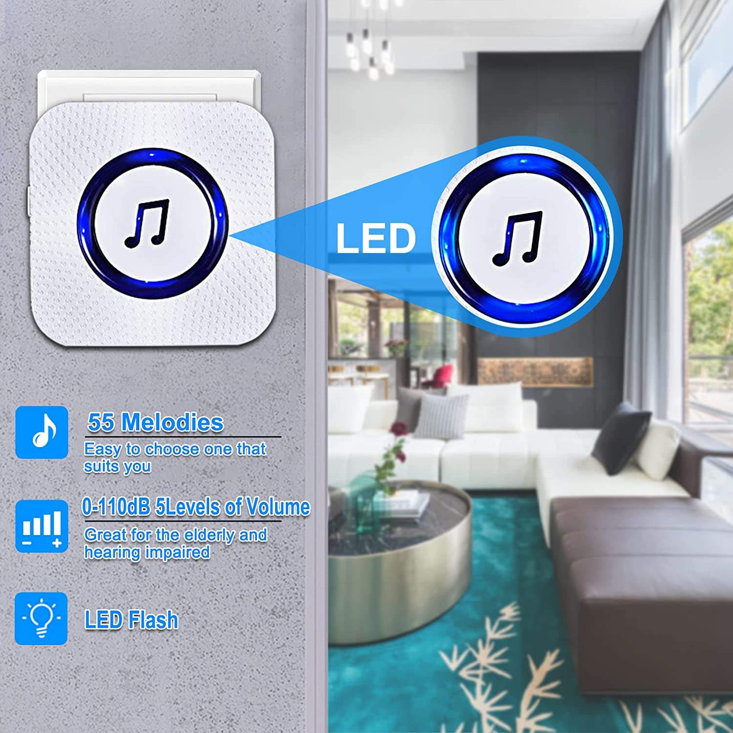 Daytech Window Door Sensor alarm Remote Control Smart Life APP Home Security Alarm refrigerator cabinet open Sensor siren