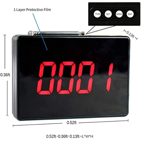 Daytech E-P4-10US Wireless Calling System Patient Pager System