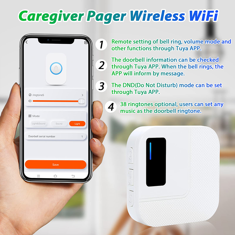 Daytech TY01-1-2 WiFi Smart TUYA nurse pager for Elderly
