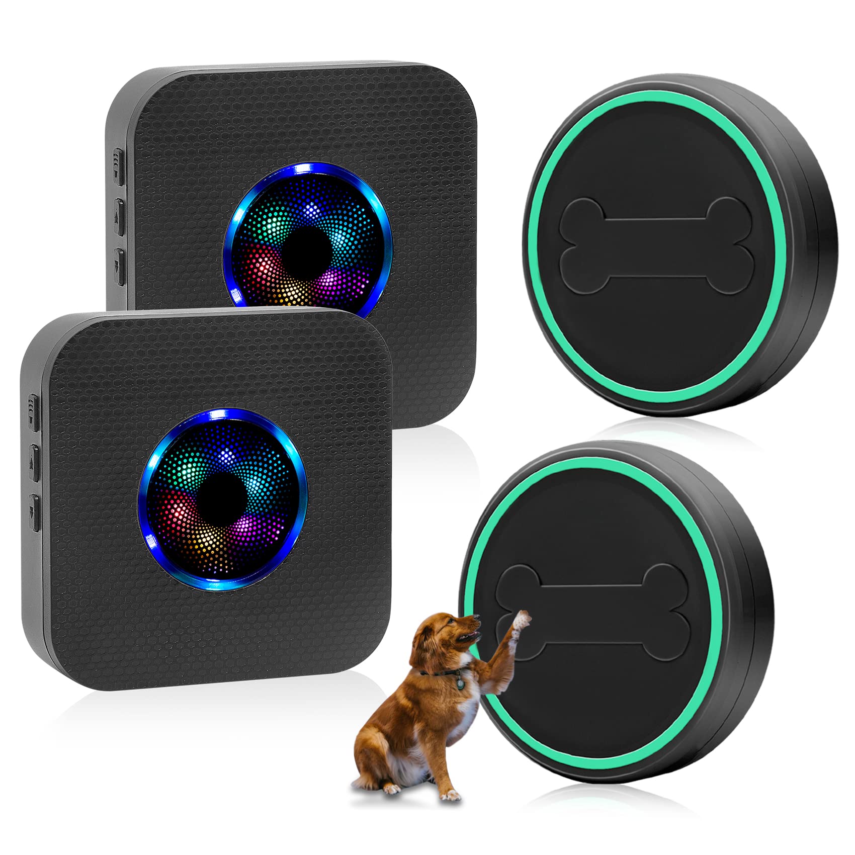 Daytech Waterproof Dog Doorbell Wireless Doggie Bell Pet door bell for Potty Training