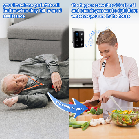 Daytech CC16-3-6 wireless pager system wholesale elderly care pager