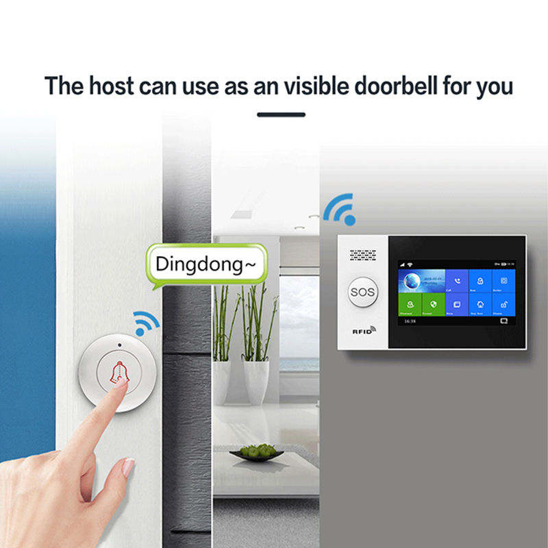 DAYTECH TA04-KIT26 Tuya APP Control Alarm Full Touch Screen Security system TUYA home security alarm system