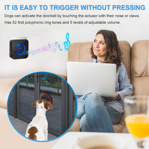 Daytech CC03 IP55 Waterproof Dog pet doorbells for Potty Training