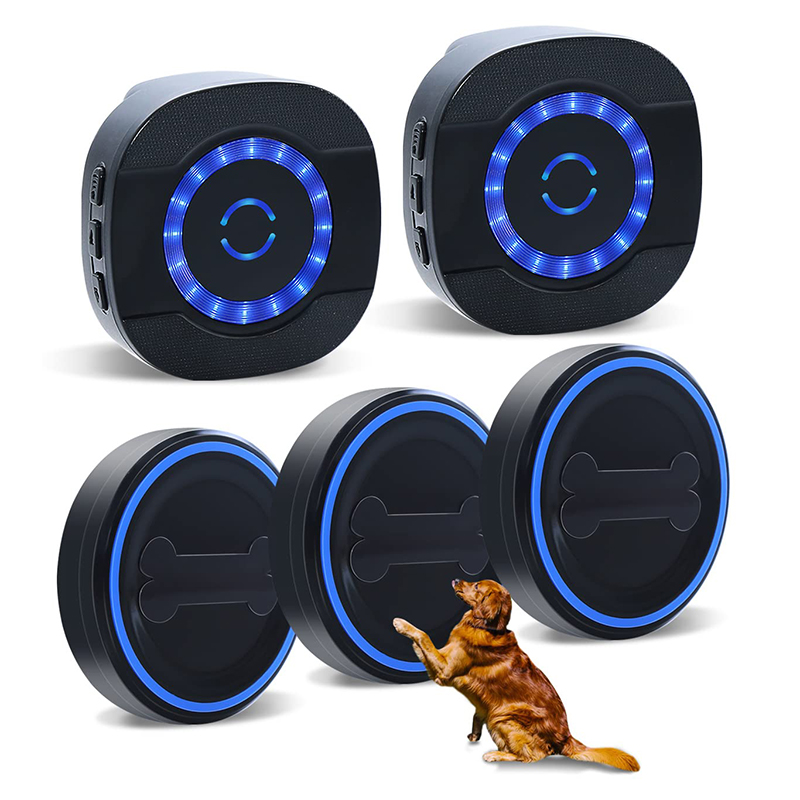 Daytech Dog Door Bell Wireless Doggie Doorbells for Potty Training with Waterproof Touch Button Dog Bells